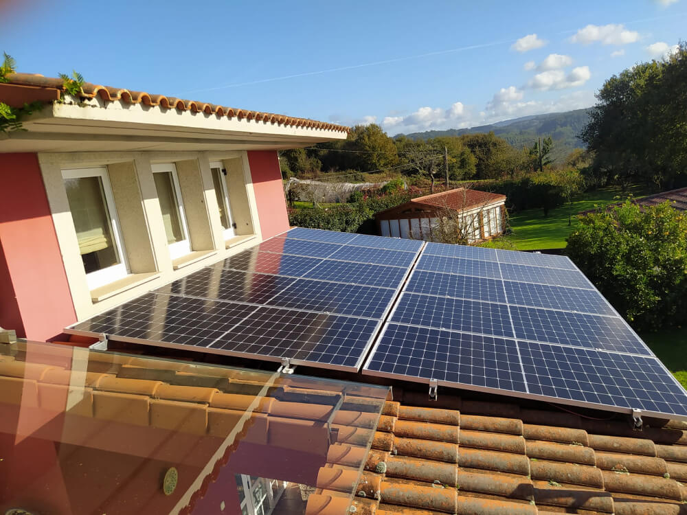 Tellado con placas solares