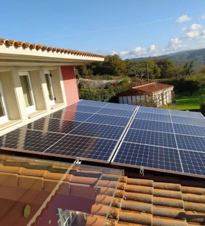 Tellado con placas solares