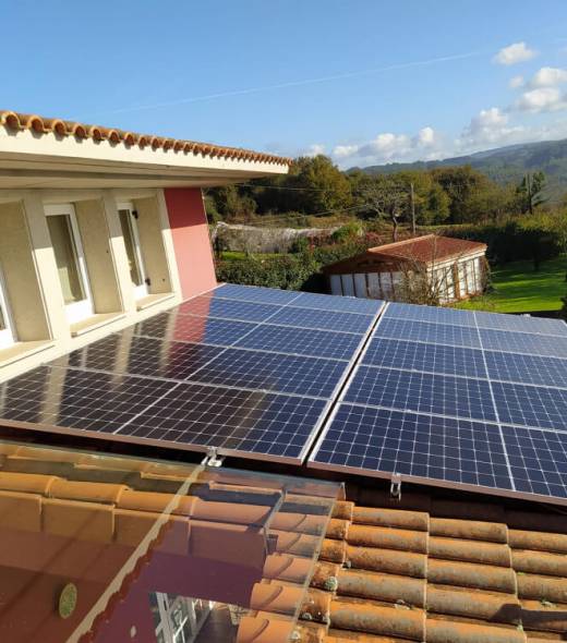 Tellado con placas solares